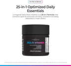 Livingood Daily Multivitamínico Metilado para Mujeres y Hombres, 60 Cápsulas