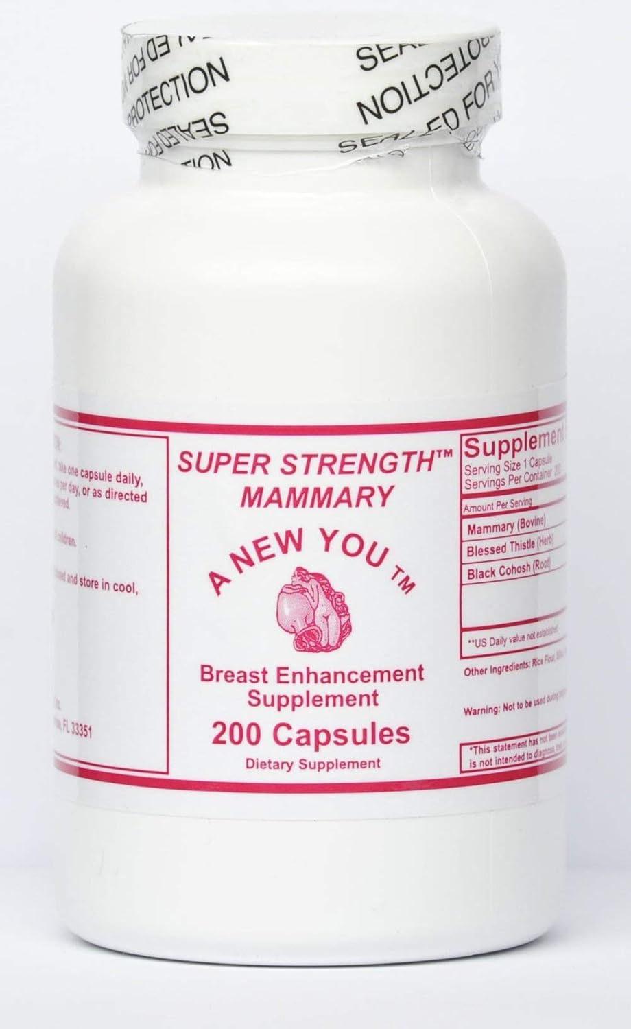 Super Strength Fórmula Glandular Mamaria - 200 Cápsulas