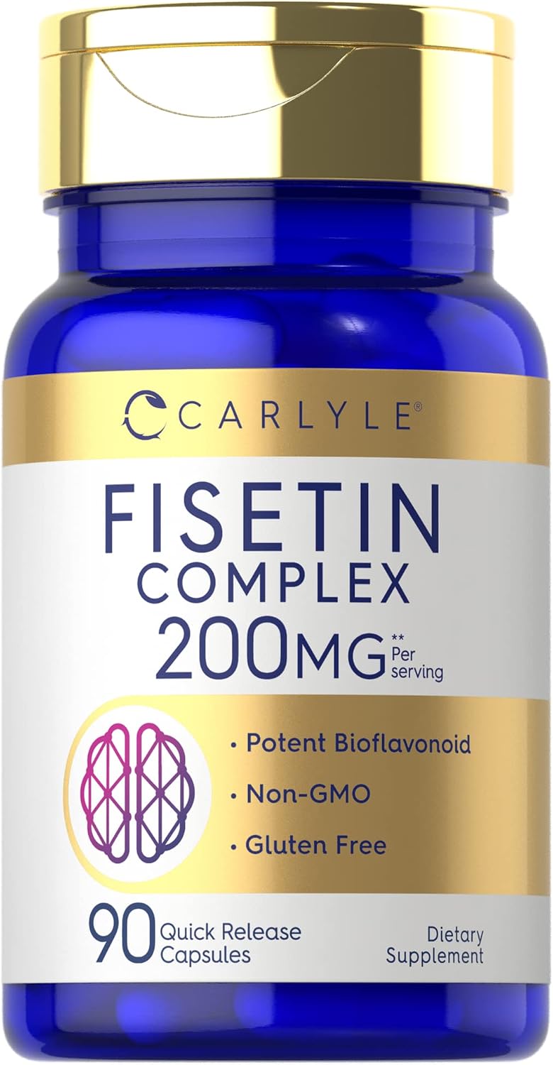 Carlyle Fisetin Complex | 90 Cápsulas | Sin OGM y Sin Gluten