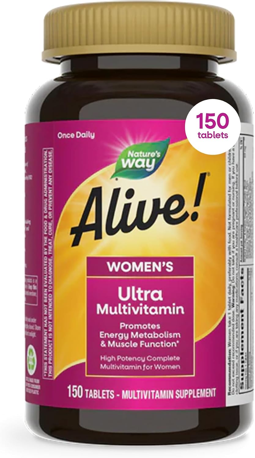Nature's Way Alive! Ultra Multivitamin para Mujeres, 150 Comprimidos
