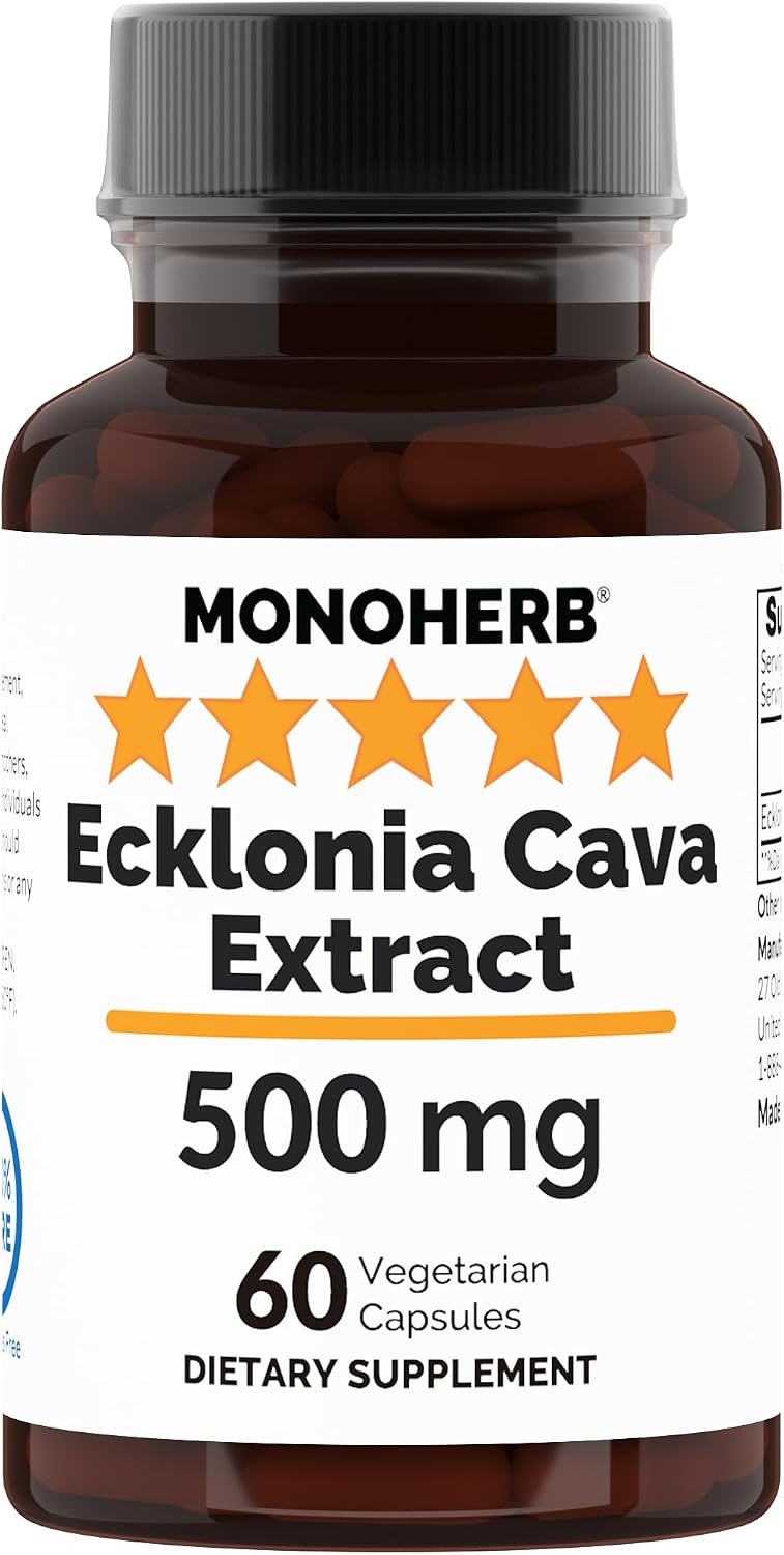 MONOHERB Ecklonia Cava Extract 500 mg - 60 Cápsulas Vegetarianas