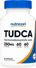 Nutricost TUDCA 250mg, 60 Cápsulas (Ácido Tauroursodesoxicólico) - Calidad Premium