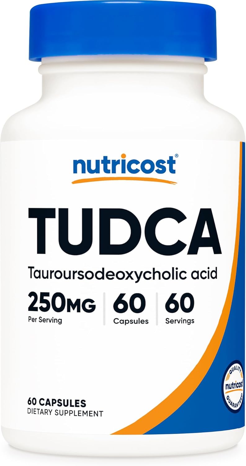 Nutricost TUDCA 250mg, 60 Cápsulas (Ácido Tauroursodesoxicólico) - Calidad Premium