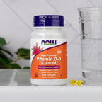 NOW Foods, Vitamina D3 5000 IU, Alta Potencia, 240 Cápsulas Blandas