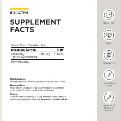 Integrative Therapeutics B-12 Active: – Formación de glóbulos rojos: Es necesaria para la producción de glóbulos – Image 3