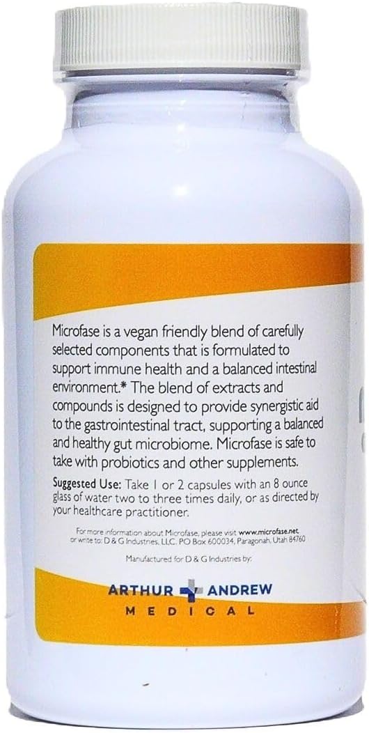 Microfase Fórmula Herbal Premium - Limpieza Intestinal para Humanos y Mascotas - 120 Cápsulas