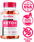 Boostline Keto ACV Gummies - 60 Gominolas para 30 Días