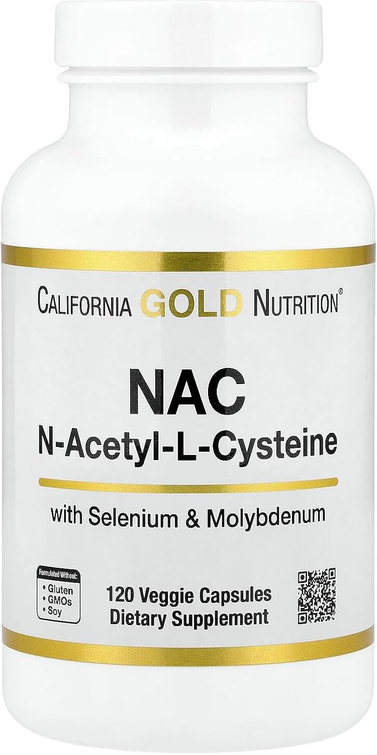Lake Avenue Nutrition N-Acetil-L-Cisteína, 600 mg, 120 Cápsulas Vegetales