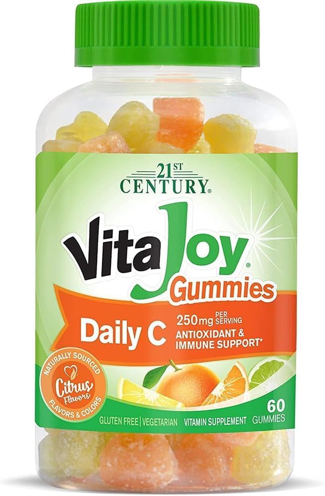21st Century VitaJoy Daily C 250 mg Gominolas, Sabor Cítrico, 60 Unidades
