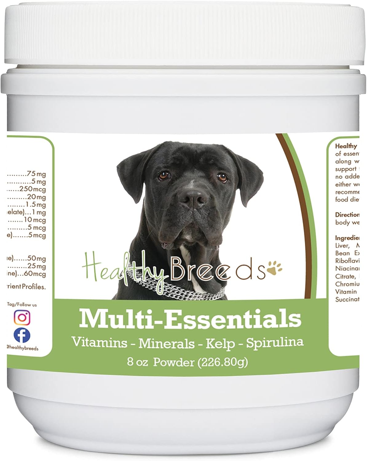 Healthy Breeds Cane Corso Multi-Essentials Polvo para Perros - 227 g