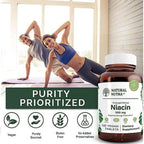 Natural Nutra Niacina 500mg Liberación Prolongada (Vitamina B3) - 100 Comprimidos Veganos