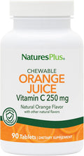 NaturesPlus Vitamina C Masticable 250 mg con Sabor a Naranja - 90 Comprimidos