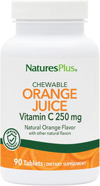 NaturesPlus Vitamina C Masticable 250 mg con Sabor a Naranja - 90 Comprimidos