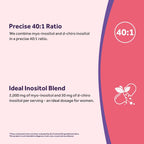 Doctor's Recipes Inositol para Mujeres - Myo-Inositol y D-Chiro Inositol 2050mg, 120 Cápsulas Veganas