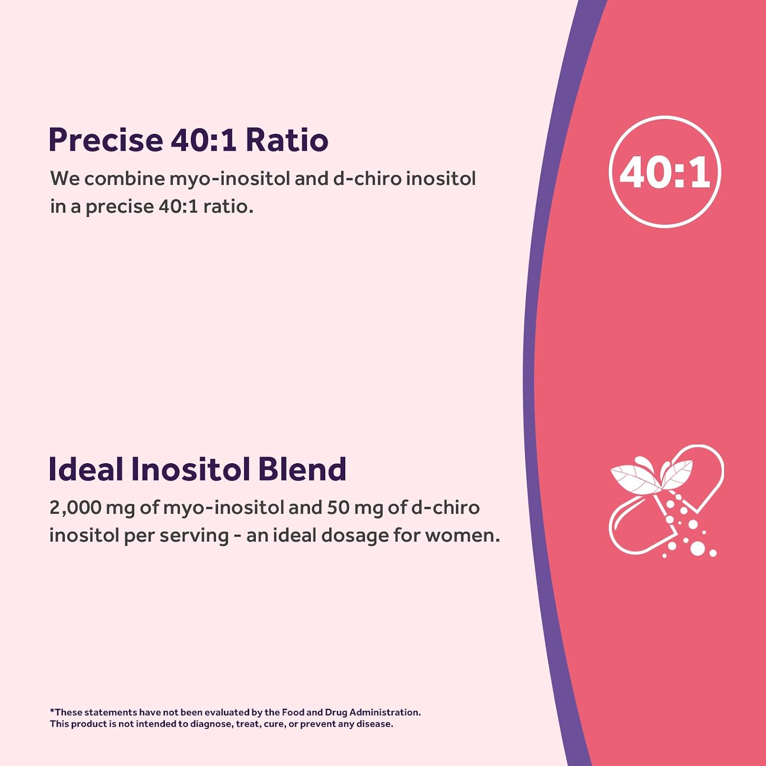 Doctor's Recipes Inositol para Mujeres - Myo-Inositol y D-Chiro Inositol 2050mg, 120 Cápsulas Veganas