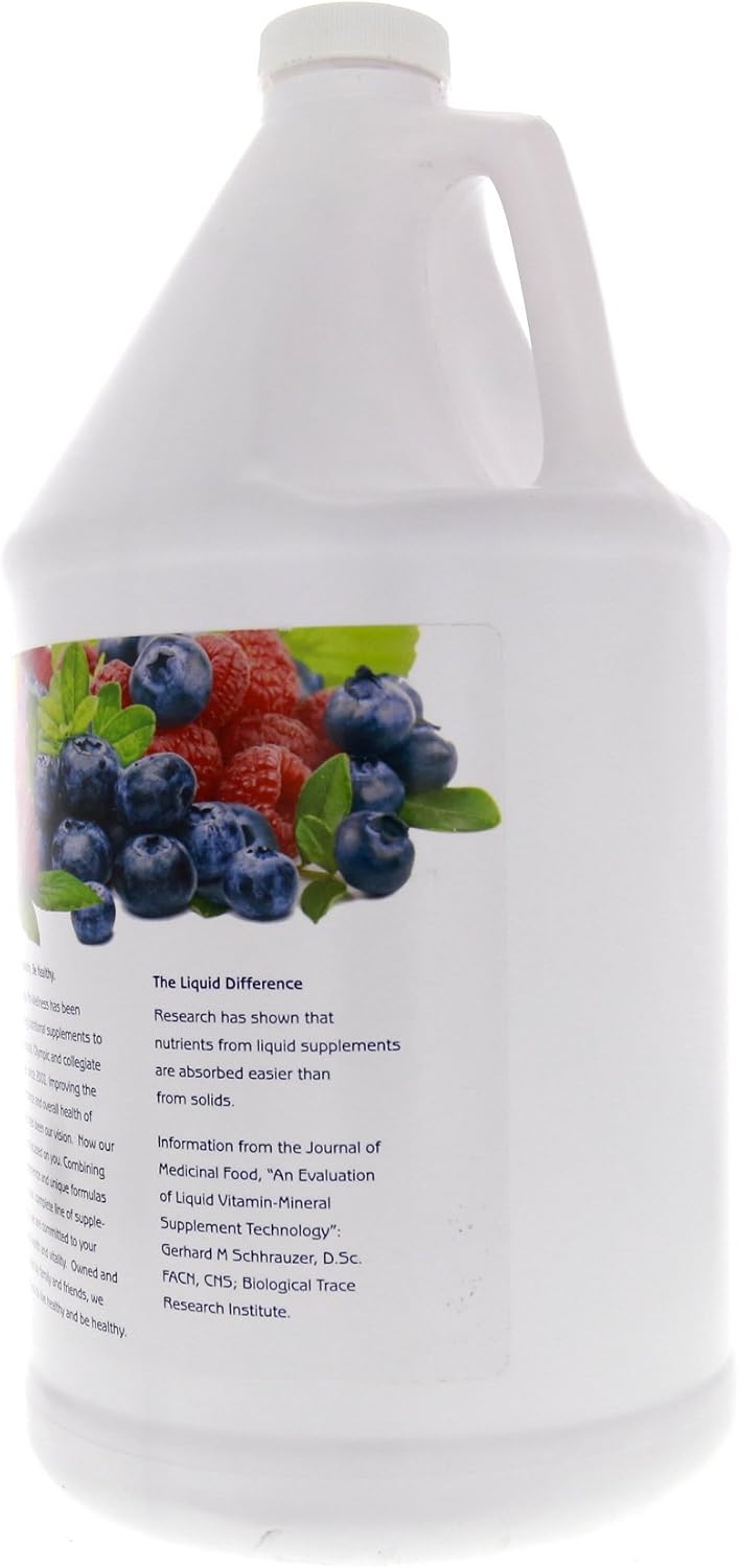 1st Step for Energy Vitamina D3 Líquida Sabor Frutos Rojos Mixtos, 1 Galón (3.78 L)