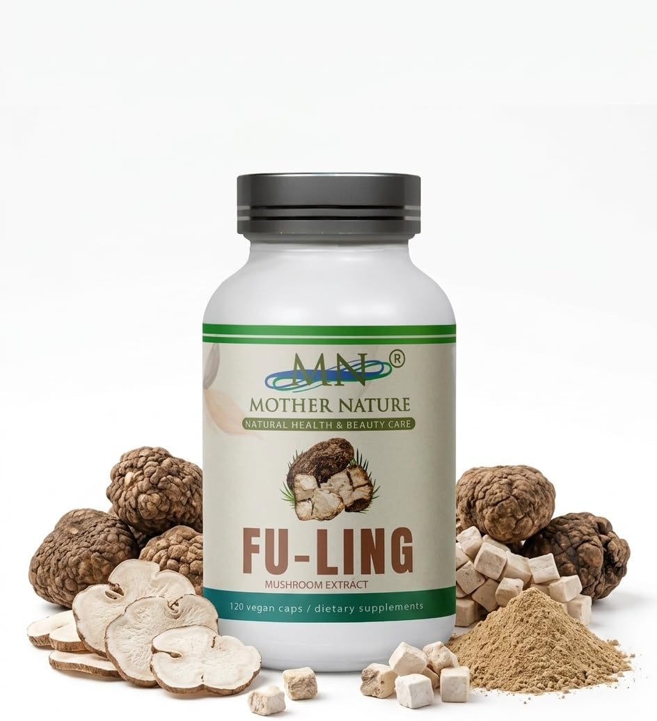 MN Mother Nature Extracto de Fu-Ling 500mg – 120 Cápsulas Veganas