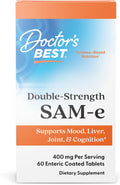 Doctor's Best SAM-e 400 mg, 60 Comprimidos Entéricos Veganos