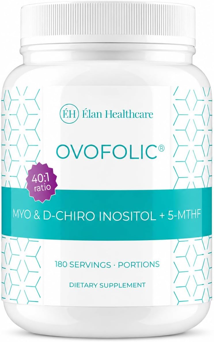 Suplemento Myo-Inositol y D-Chiro Inositol con Folato Activo - Ratio 40:1 - (180 dosis, 387g)
