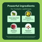 WellWithAll Suplemento para el Metabolismo de la Glucosa y Bienestar con Berberina – 60 Comprimidos
