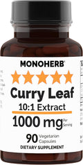 Extracto de Hoja de Curry 10:1 - 1000 mg por dosis (45 dosis)