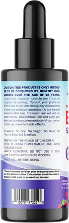 Vitamatic Vitamina B12 Líquida 5000 mcg Metilcobalamina, Sabor Natural a Bayas, Pack de 2