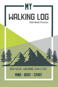 My Walking Log: Planificador de Paseos con Preguntas | Diario de Retos para la Salud y el Fitness