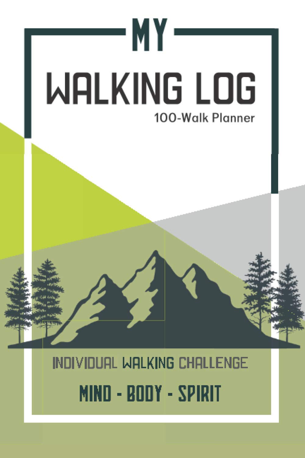 My Walking Log: Planificador de Paseos con Preguntas | Diario de Retos para la Salud y el Fitness