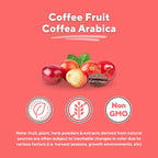 Vitacoffee Cápsulas de Cafeína - Fruta de Café, Vitamina C, D y Zinc - 60 Cápsulas Vegetales