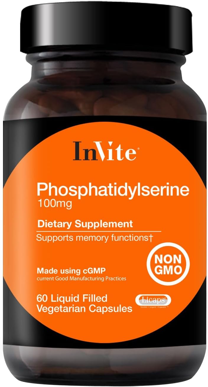 Invite Health Fosfatidilserina 100 mg - 60 Cápsulas Vegetales Líquidas