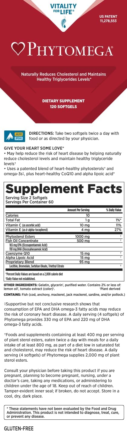 Melaleuca Phytomega Omega-3 con CoQ10, 120 Cápsulas Blandas