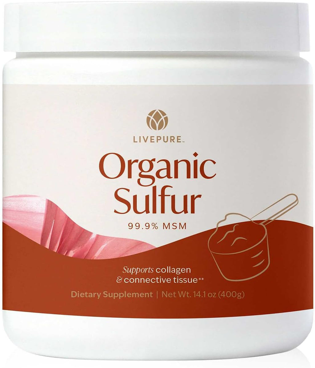PURE Azufre Orgánico en Polvo MSM 99.9% - 400g