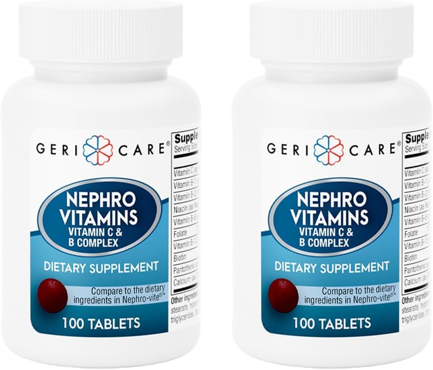 GeriCare Nephro Vitamin C & B Complex – 100 Comprimidos