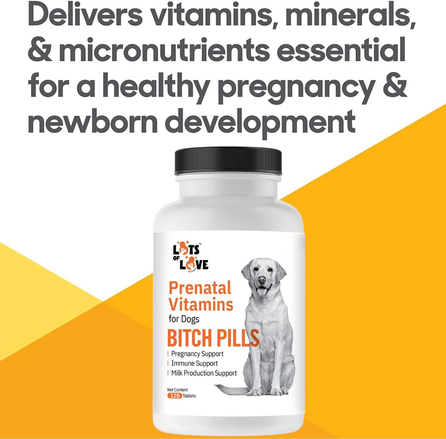 Bitch Pills | Vitaminas prenatales para perras | 120 comprimidos
