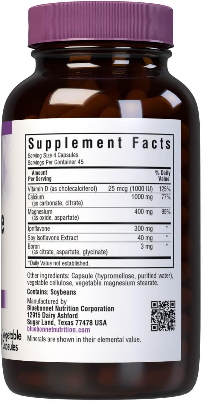 BlueBonnet Osteo-Bone Formula – 180 Cápsulas Vegetarianas