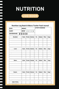 Nutrition Log Book: Daily Food Intake Journal Notebook para Control de Comidas, Calorías, Carbohidratos, Grasas, Proteínas, Azúcar, Sodio (105 páginas, 6x9 pulgadas)