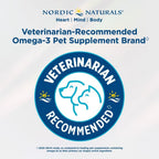 Nordic Naturals Omega-3 Pet, sin sabor - 2 oz (60 ml) - 294 mg Omega-3 por mL - Aceite de pescado para perros pequeños y gatos con EPA y DHA