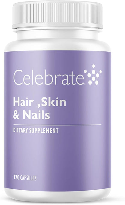 Celebrate Vitamins Piel, Cabello y Uñas - – Biotina (2.000 mcg): Contribuye al mantenimiento del cabello y la piel – Image 1
