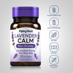 Piping Rock Lavender Calm Pills | 90 Cápsulas blandas | Complemento no somnoliento | Sin OGM, Sin Gluten