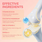 Agumoon Vitamina D3 K2 Gomitas para Adultos - 5000IU D3 + 200mcg K2 (MK-7) con Calcio, Magnesio, Omega-3 - 120 Gomitas