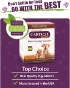Amber NaturalZ Carticil Plus Suplemento Herbal para Perros - Soporte Multi-Sistema para Articulaciones, Digestión e Inmunidad - Ayuda Natural para el Bienestar y Vitalidad - 30 días para Perros Medianos