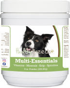 Healthy Breeds Border Collie Multi-Essentials en Polvo para Perros - Suplemento de Vitaminas, Minerales y Antioxidantes - 227 g