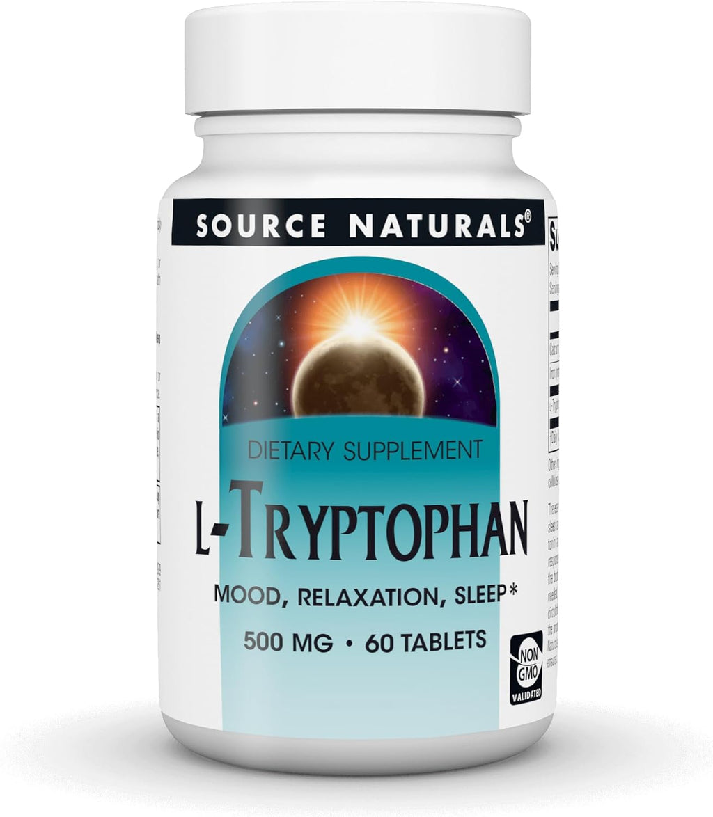 Source Naturals L-Tryptophan, 500 mg – 60 Tablets
