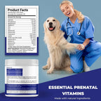 PREGNAPAWS Vitaminas Prenatales para Perros - 90 Masticables Blandos