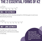 Total K2® - Vitamina K2 MK7 + MK4 + K1 + D3 - 620 mcg - Vegano Orgánico (Líquido 30 ml)