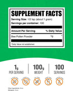 Pure Powdered Bee Pollen - Natural Supplement - 100 g