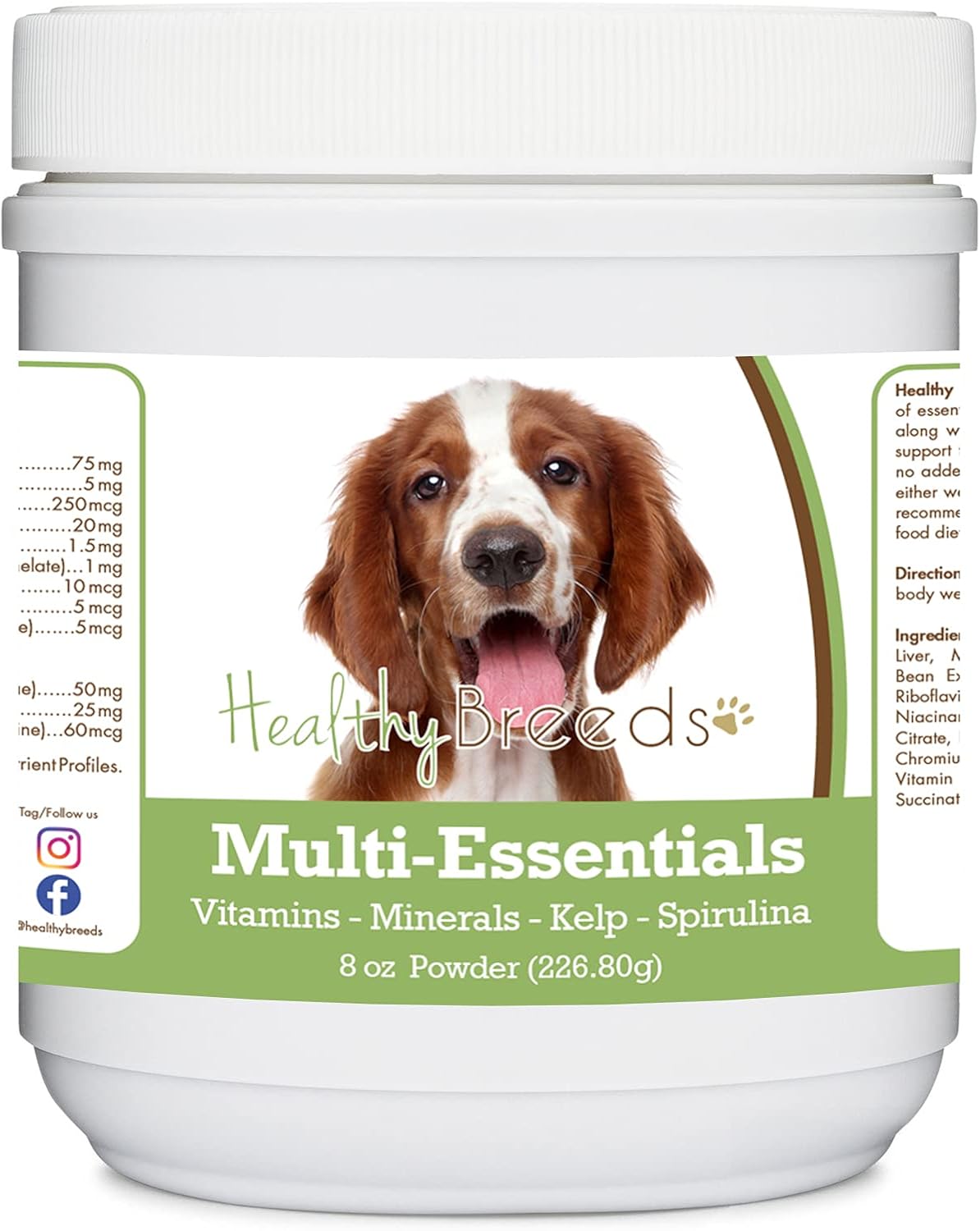 Healthy Breeds Multi-Essentials en Polvo para Perros - Suplemento de Vitaminas, Minerales y Antioxidantes - 227 g