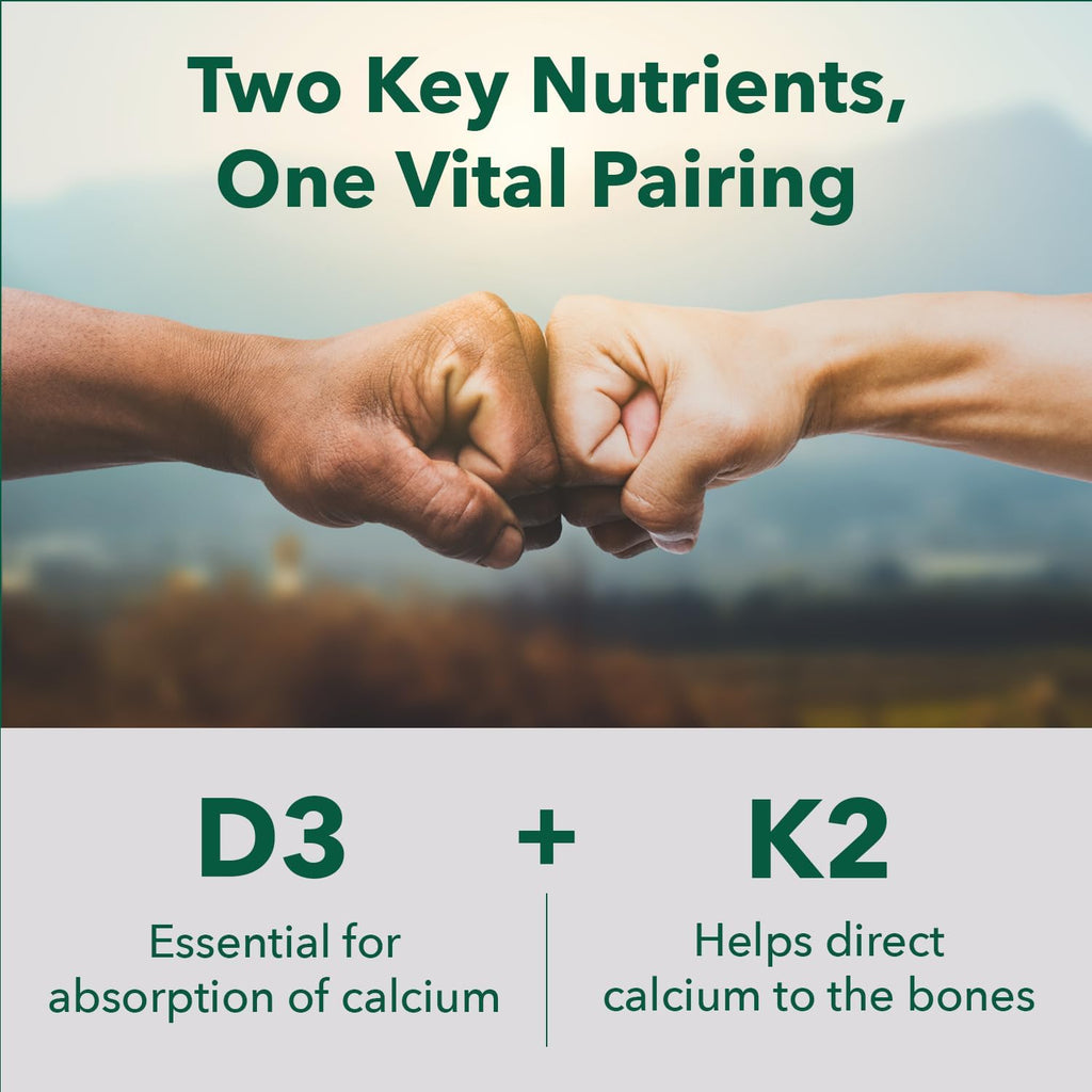 PlantFusion Organic Vegan Vitamin D3 + K2 5,000 UI, 50 mcg – 60 Cápsulas