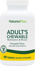NaturesPlus Multivitamínico Masticable para Adultos, Sabor Piña, 90 Comprimidos