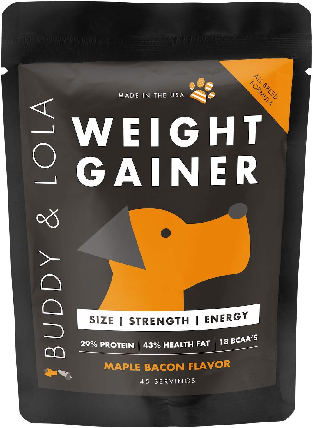 Buddy & Lola Dog Weight Gainer - Complemento para ganar peso en perros